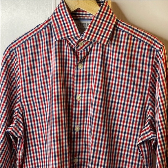 Charles Tyrwhitt none iron slim fit check shirt - Picture 3 of 8